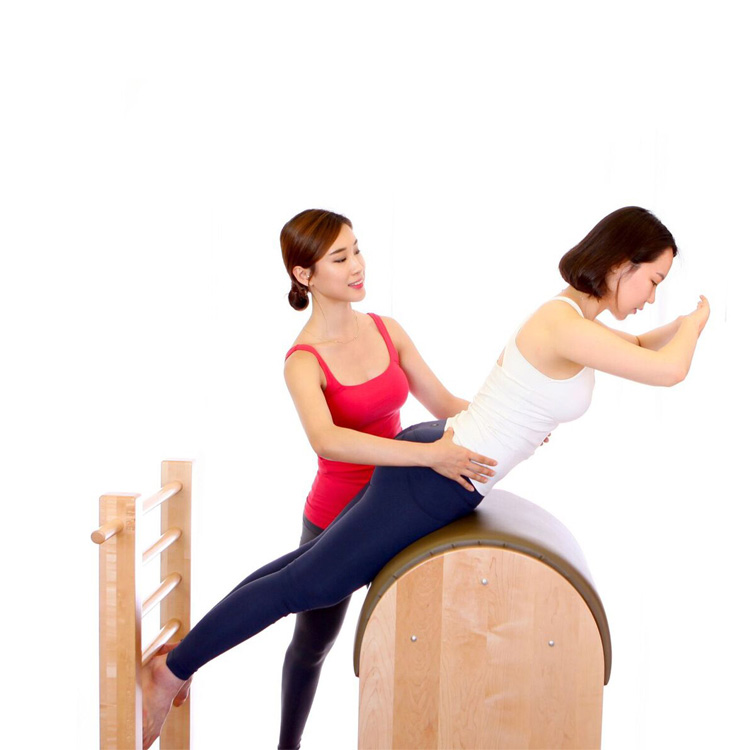 Equipo de Pilates Ladder Barrel germánica de madera de haya